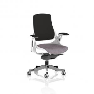 Zure White Shell Black Fabric Back Bespoke Colour Seat Rivet Fuse
