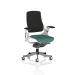 Zure White Shell Black Fabric Back Bespoke Colour Seat Quest Kelp KCUP4366