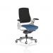 Zure White Shell Black Fabric Back Bespoke Colour Seat Quest Limpet KCUP4367