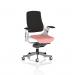 Zure White Shell Black Fabric Back Bespoke Colour Seat Quest Shrimp KCUP4371