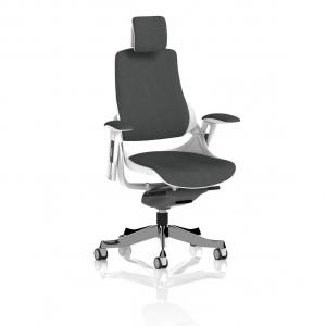Zure White Shell With Headrest Bespoke Colour Back And Seat Quest