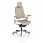 Zure White Shell With Headrest Bespoke Colour Back And Seat Quest Salt KCUP4381
