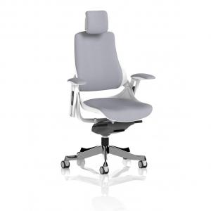 Zure White Shell With Headrest Bespoke Colour Back And Seat Quest