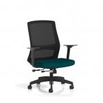 Ventra Mesh Back Task Operator Chair With Height Adjustable Arms Bespoke Colour Seat Maringa Teal KCUP4411
