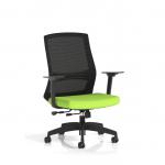 Ventra Mesh Back Task Operator Chair With Height Adjustable Arms Bespoke Colour Seat Myrrh Green KCUP4412