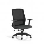 Ventra Mesh Back Task Operator Chair With Height Adjustable Arms Bespoke Colour Seat Quest Mussel KCUP4424
