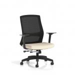 Ventra Mesh Back Task Operator Chair With Height Adjustable Arms Bespoke Colour Seat Quest Salt KCUP4425