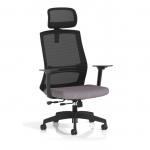 Ventra Mesh Back Task Operator Chair With Height Adjustable Arms With Headrest Bespoke Colour Seat Rivet Fuse KCUP4438
