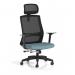 Ventra Mesh Back Task Operator Chair With Height Adjustable Arms With Headrest Bespoke Colour Seat Rivet Quench KCUP4439