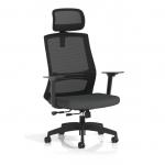 Ventra Mesh Back Task Operator Chair With Height Adjustable Arms With Headrest Bespoke Colour Seat Quest Mussel KCUP4444