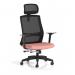 Ventra Mesh Back Task Operator Chair With Height Adjustable Arms With Headrest Bespoke Colour Seat Quest Shrimp KCUP4447