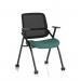 Capra Mesh Back Folding Training Chair Bespoke Colour Seat Quest Kelp KCUP4462