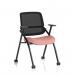 Capra Mesh Back Folding Training Chair Bespoke Colour Seat Quest Shrimp KCUP4467