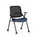 Capra Mesh Back Folding Training Chair Bespoke Colour Seat Quest Whelk KCUP4468