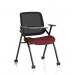 Capra Mesh Back Folding Training Chair With Writing Table Bespoke Colour Seat Ginseng Chilli KCUP4470
