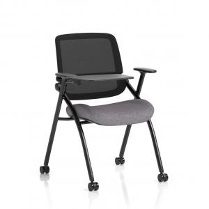Capra Mesh Back Folding Training Chair With Writing Table Bespoke