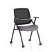 Capra Mesh Back Folding Training Chair With Writing Table Bespoke Colour Seat Rivet Fuse KCUP4478