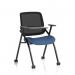 Capra Mesh Back Folding Training Chair With Writing Table Bespoke Colour Seat Quest Limpet KCUP4483