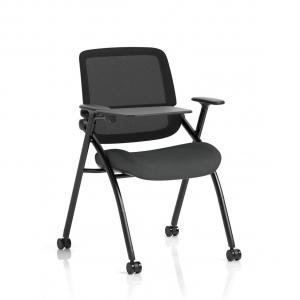 Capra Mesh Back Folding Training Chair With Writing Table Bespoke