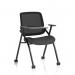 Capra Mesh Back Folding Training Chair With Writing Table Bespoke Colour Seat Quest Mussel KCUP4484