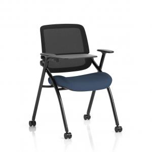 Capra Mesh Back Folding Training Chair With Writing Table Bespoke