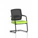 Flint Mesh Back Cantilever Chair Bespoke Colour Seat Myrrh Green KCUP4504