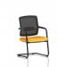 Flint Mesh Back Cantilever Chair Bespoke Colour Seat Senna Yellow KCUP4505