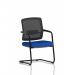 Flint Mesh Back Cantilever Chair Bespoke Colour Seat Stevia Blue KCUP4506