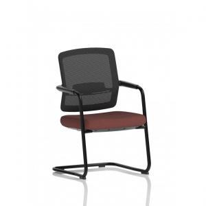Flint Mesh Back Cantilever Chair Bespoke Colour Seat Rivet Forge