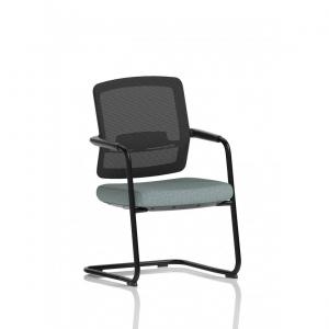 Flint Mesh Back Cantilever Chair Bespoke Colour Seat Rivet Tensile