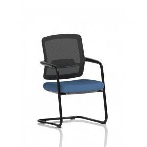 Flint Mesh Back Cantilever Chair Bespoke Colour Seat Quest Limpet