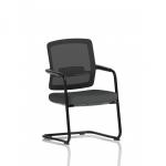 Flint Mesh Back Cantilever Chair Bespoke Colour Seat Quest Mussel KCUP4516