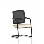Flint Mesh Back Cantilever Chair Bespoke Colour Seat Quest Salt KCUP4517