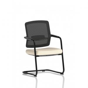 Flint Mesh Back Cantilever Chair Bespoke Colour Seat Quest Salt