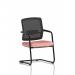 Flint Mesh Back Cantilever Chair Bespoke Colour Seat Quest Shrimp KCUP4519