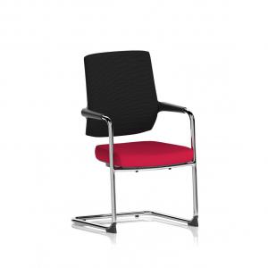 Vero Airmesh Back Cantilever Chair Bespoke Colour Seat Bergamot Cherry