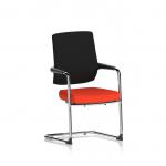 Vero Airmesh Back Cantilever Chair Bespoke Colour Seat Tabasco Orange KCUP4527