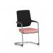 Vero Airmesh Back Cantilever Chair Bespoke Colour Seat Quest Shrimp KCUP4539