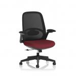 Crew 2 Task Operator Mesh Back Chair With Folding Arms Bespoke Colour Seat Ginseng Chilli KCUP4542