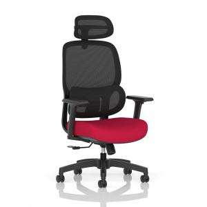 Rowan Mesh Back Chair Bespoke Colour Seat Bergamot Cherry KCUP4561
