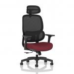 Rowan Mesh Back Chair Bespoke Colour Seat Ginseng Chilli KCUP4562