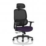 Rowan Mesh Back Chair Bespoke Colour Seat Tansy Purple KCUP4568