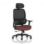 Rowan Mesh Back Chair Bespoke Colour Seat Rivet Forge KCUP4569
