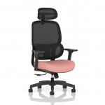Rowan Mesh Back Chair Bespoke Colour Seat Quest Shrimp KCUP4579
