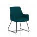 Quote Sled Base Reception Chair Bespoke Colour Maringa Teal KCUP4599