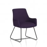 Quote Sled Base Reception Chair Bespoke Colour Tansy Purple KCUP4604