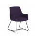 Quote Sled Base Reception Chair Bespoke Colour Tansy Purple KCUP4604