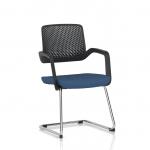Cosmo Cantilever Chair Black Frame Bespoke Colour Seat Quest Limpet KCUP4619