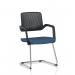 Cosmo Cantilever Chair Black Frame Bespoke Colour Seat Quest Limpet KCUP4619