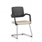 Cosmo Cantilever Chair Black Frame Bespoke Colour Seat Quest Salt KCUP4621